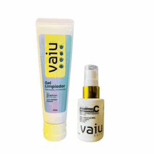 Serum de Vitamina C 20% + Gel exfoliante con cuarzo / VAIU